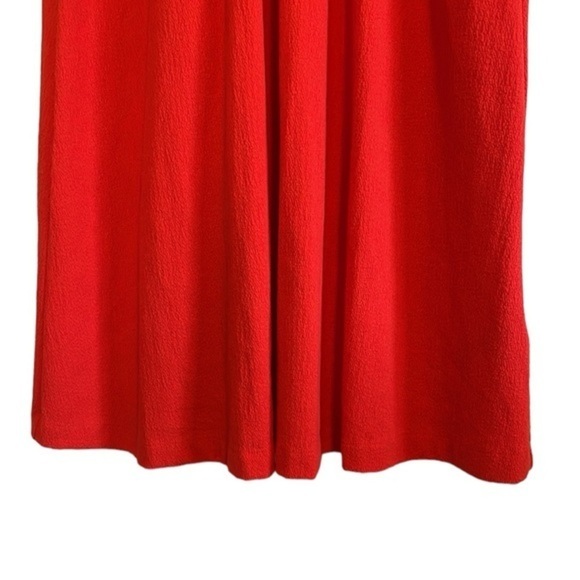 Madewell Texture & Thread Tiered Sleeve Mini Dress Women’s Size Small Orange - Picture 4 of 8